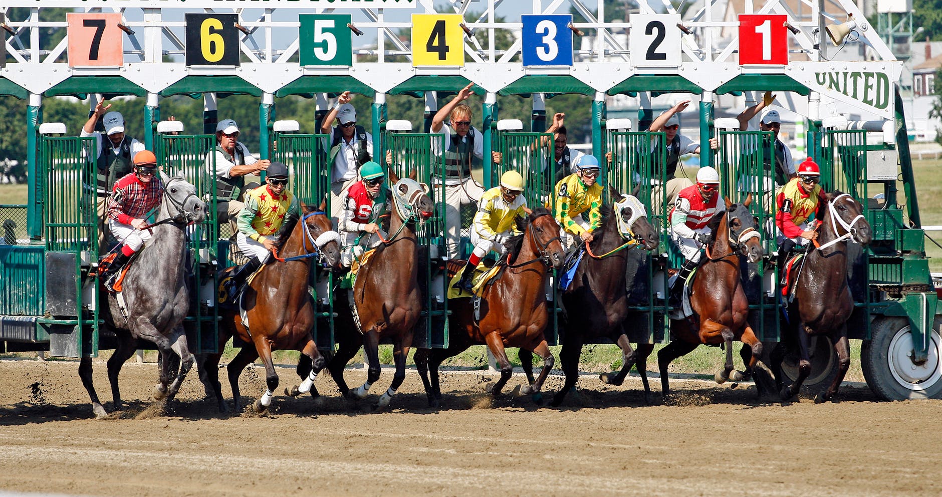 horse race starting gate
